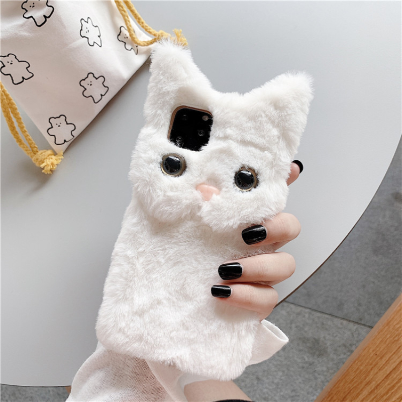 3D Cute Cartoon Cat Furry Plus - огляд і ціна Phone Cases Iphone 16