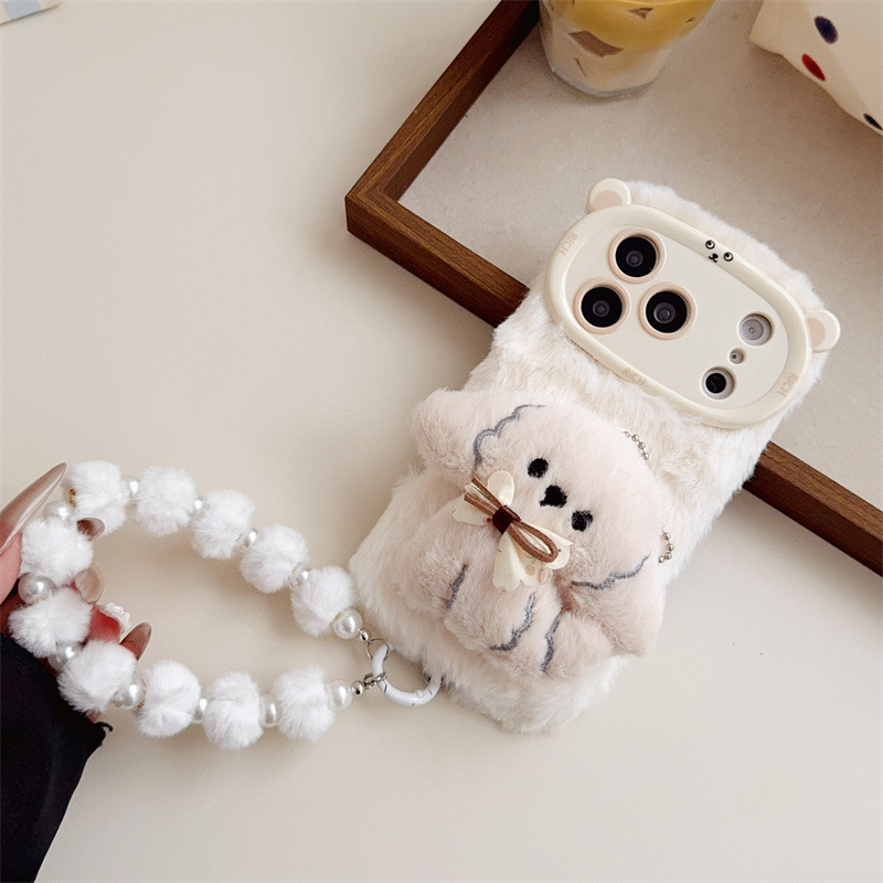 3D Cartoon Bowknot Puppy Warm  - огляд і ціна Phone Cases Iphone 16