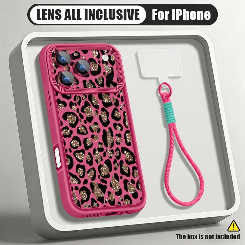 Brown Leopard Printed Lanyard  - огляд і ціна Phone Cases Brown