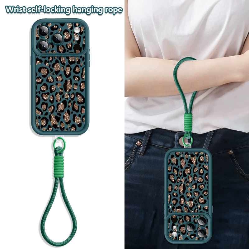 Brown Leopard Printed Lanyard  - огляд і ціна Phone Cases Brown