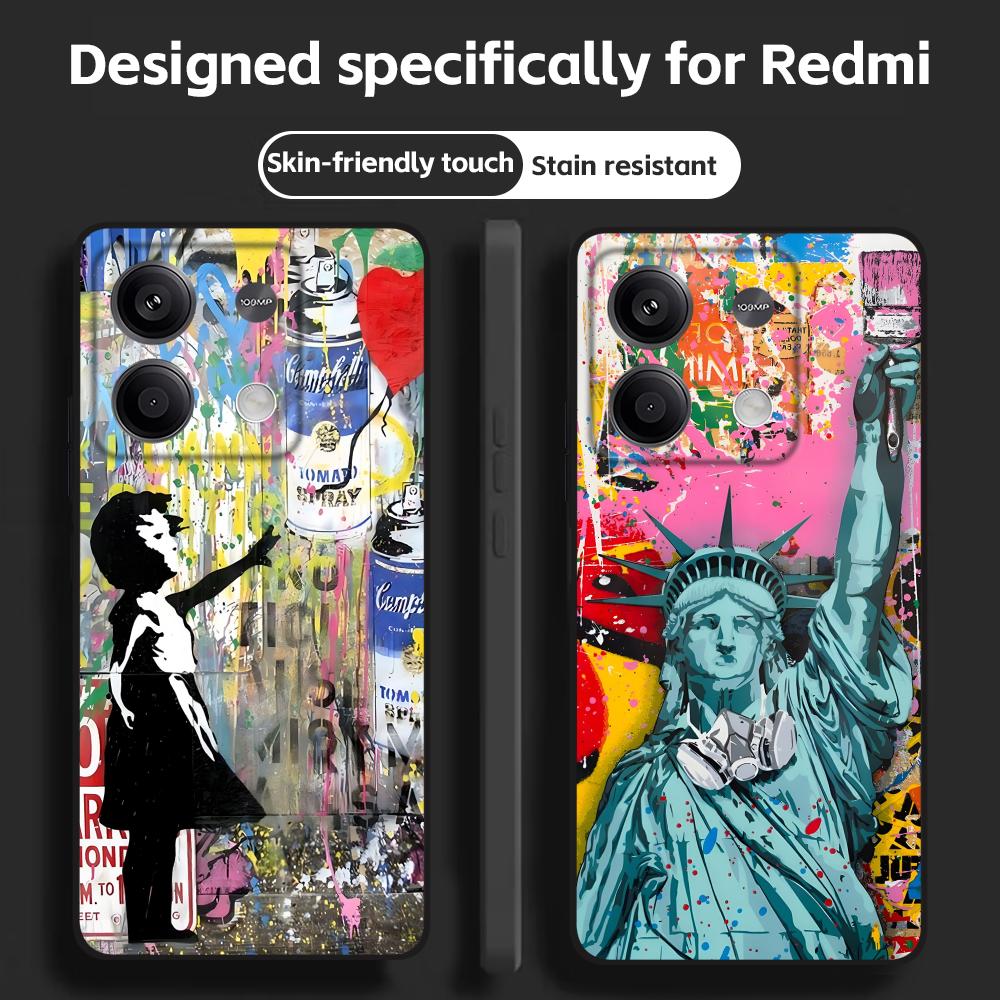 Banksy Graffiti Art  Phone Cas - огляд і ціна Phone Cases Black