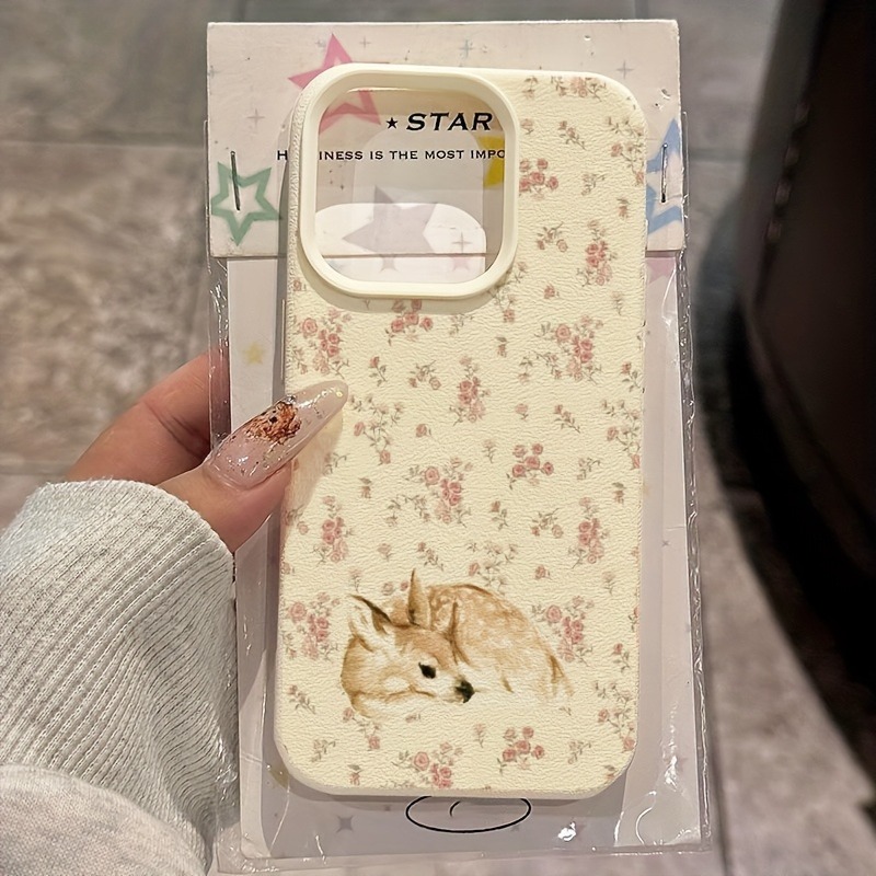 Cute Deer Full Floral Pattern  - огляд і ціна Phone Cases Cute Iphone 13