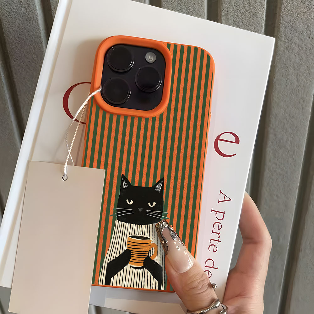 Funny Coffee Cat Pattern Lyche - огляд і ціна Phone Cases Amazon
