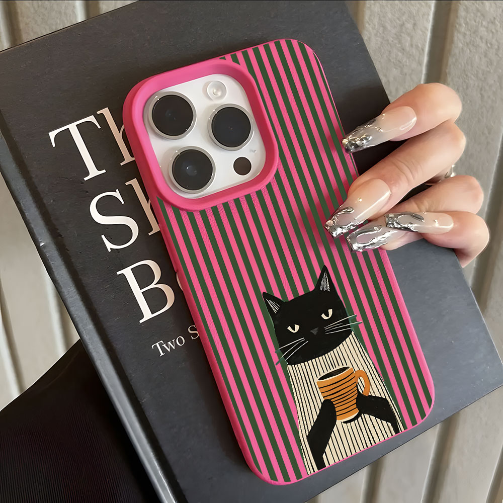 Funny Coffee Cat Pattern Lyche - огляд і ціна Phone Cases Amazon