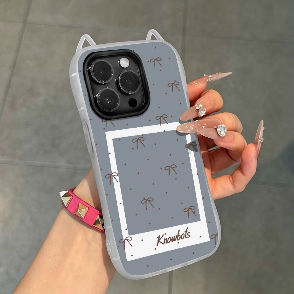 Brown Bow 3D Cat Ears Phone Ca - огляд і ціна Phone Cases Brown