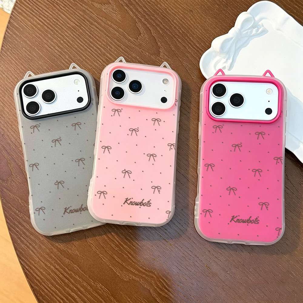 Brown Bow 3D Cat Ears Phone Ca - огляд і ціна Phone Cases Brown