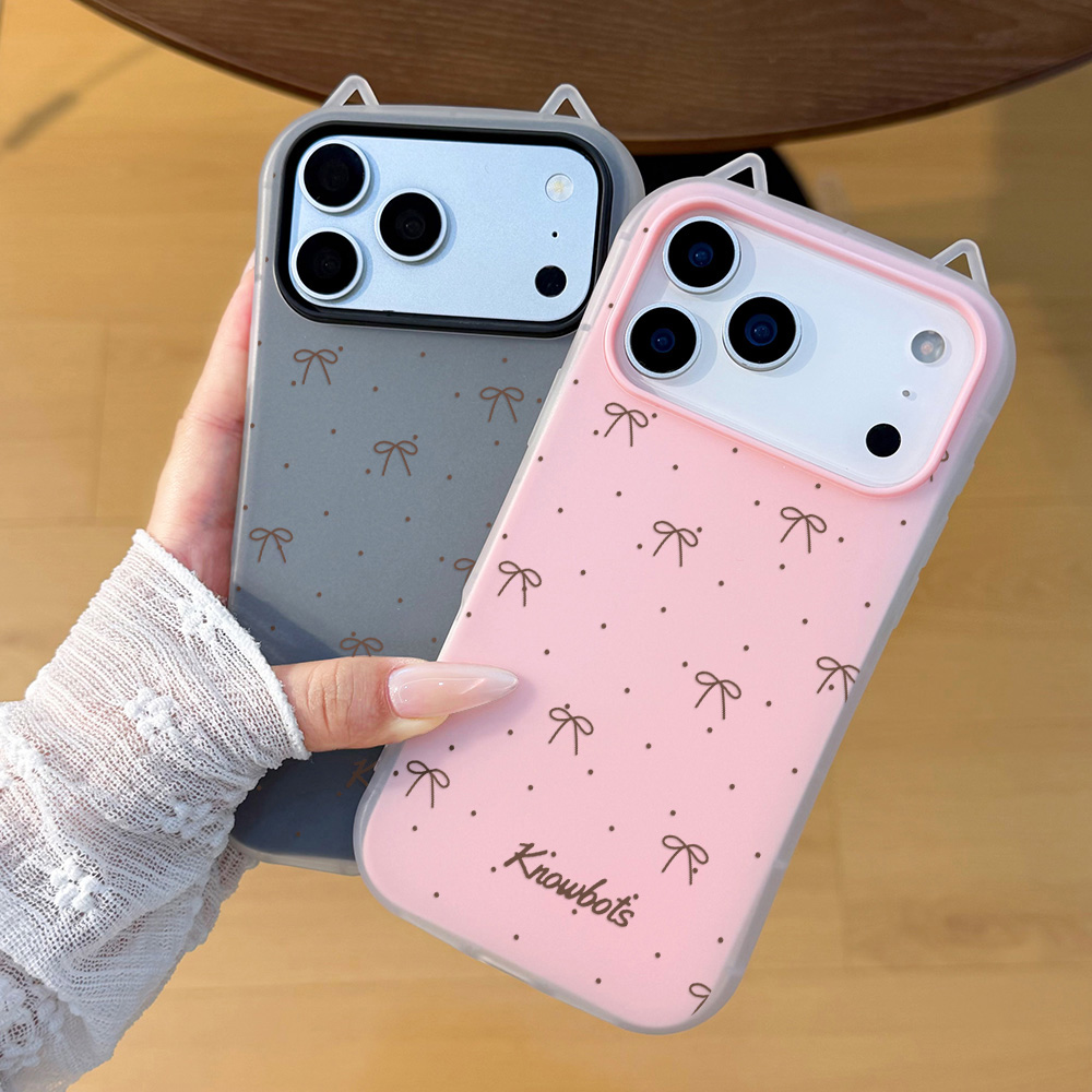 Brown Bow 3D Cat Ears Phone Ca - огляд і ціна Phone Cases Brown