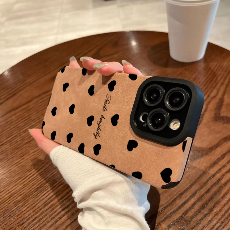 New Luxury Black Love Heart Ph - огляд і ціна Phone Cases Black