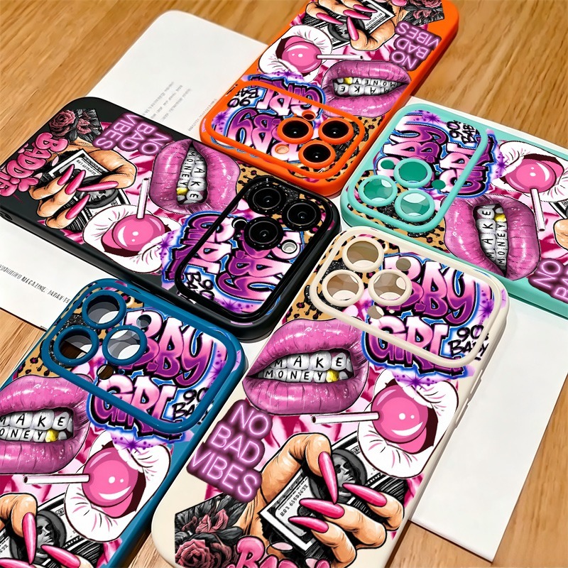 Hip Hop Pink Lips Baby Girl Gr - огляд і ціна Phone Cases Iphone 16