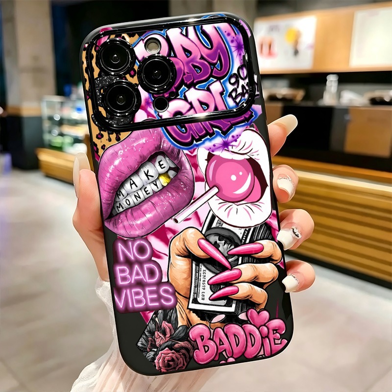 Hip Hop Pink Lips Baby Girl Gr - огляд і ціна Phone Cases Iphone 16