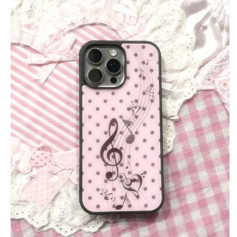 Korean ins Pink Brown Polka Do - огляд і ціна Phone Cases Brown