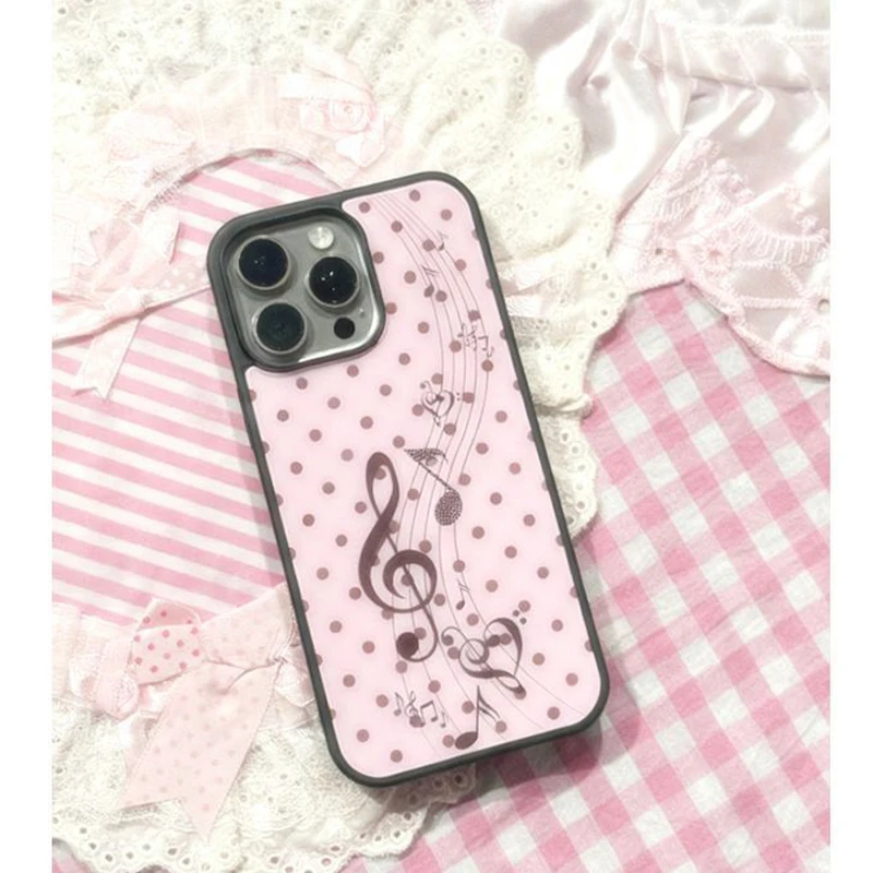 Korean ins Pink Brown Polka Do - огляд і ціна Phone Cases Brown