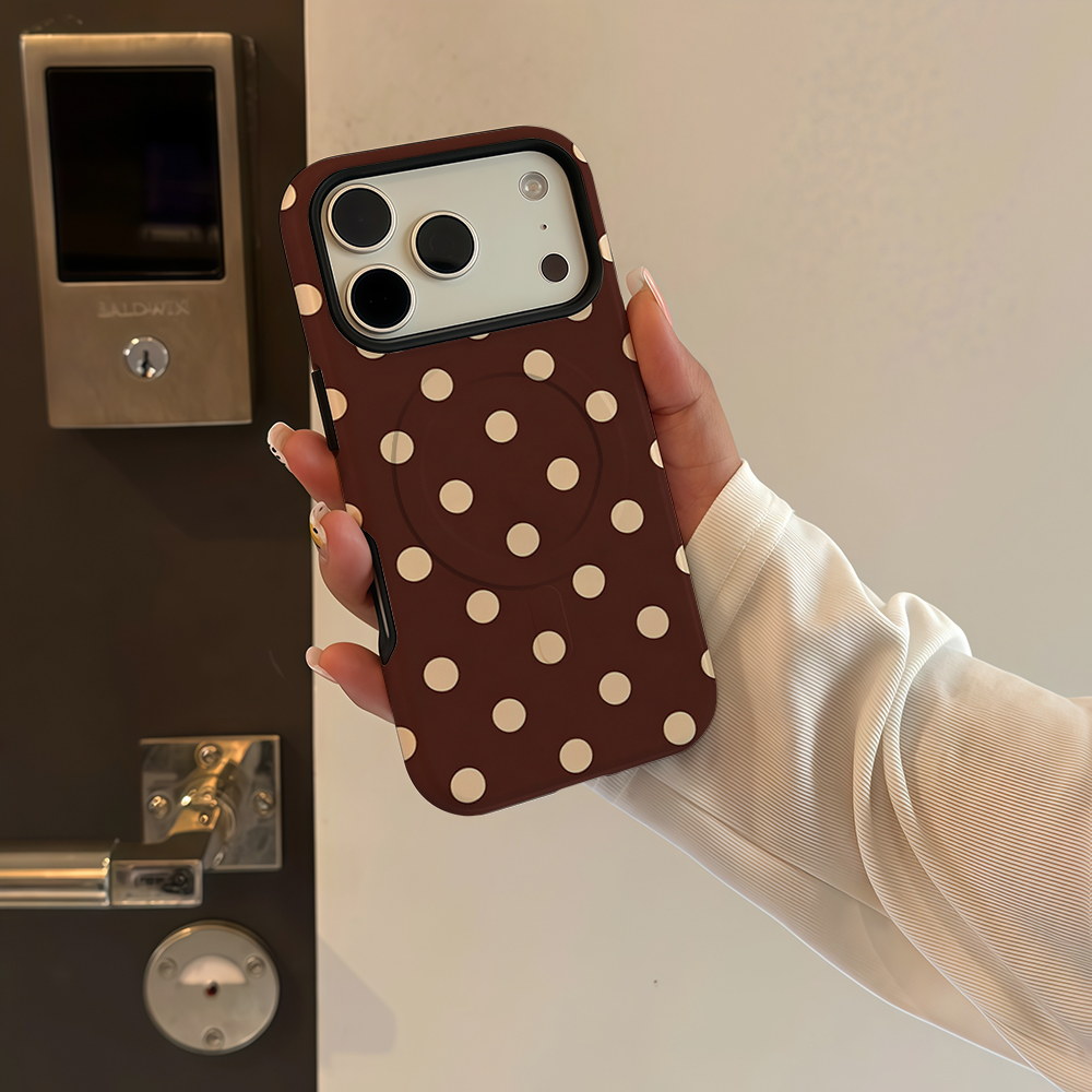 Brown Beige Polka Dot Phone Ca - огляд і ціна Phone Cases Brown