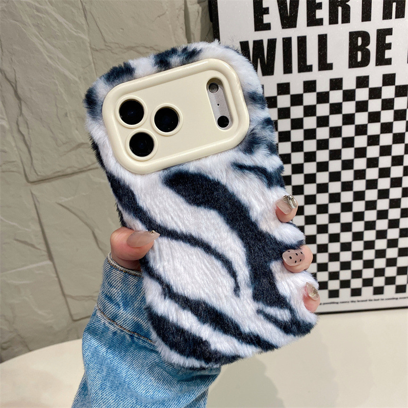 Luxury Zebra Pattern Fluffy Pl - огляд і ціна Phone Cases Iphone 16