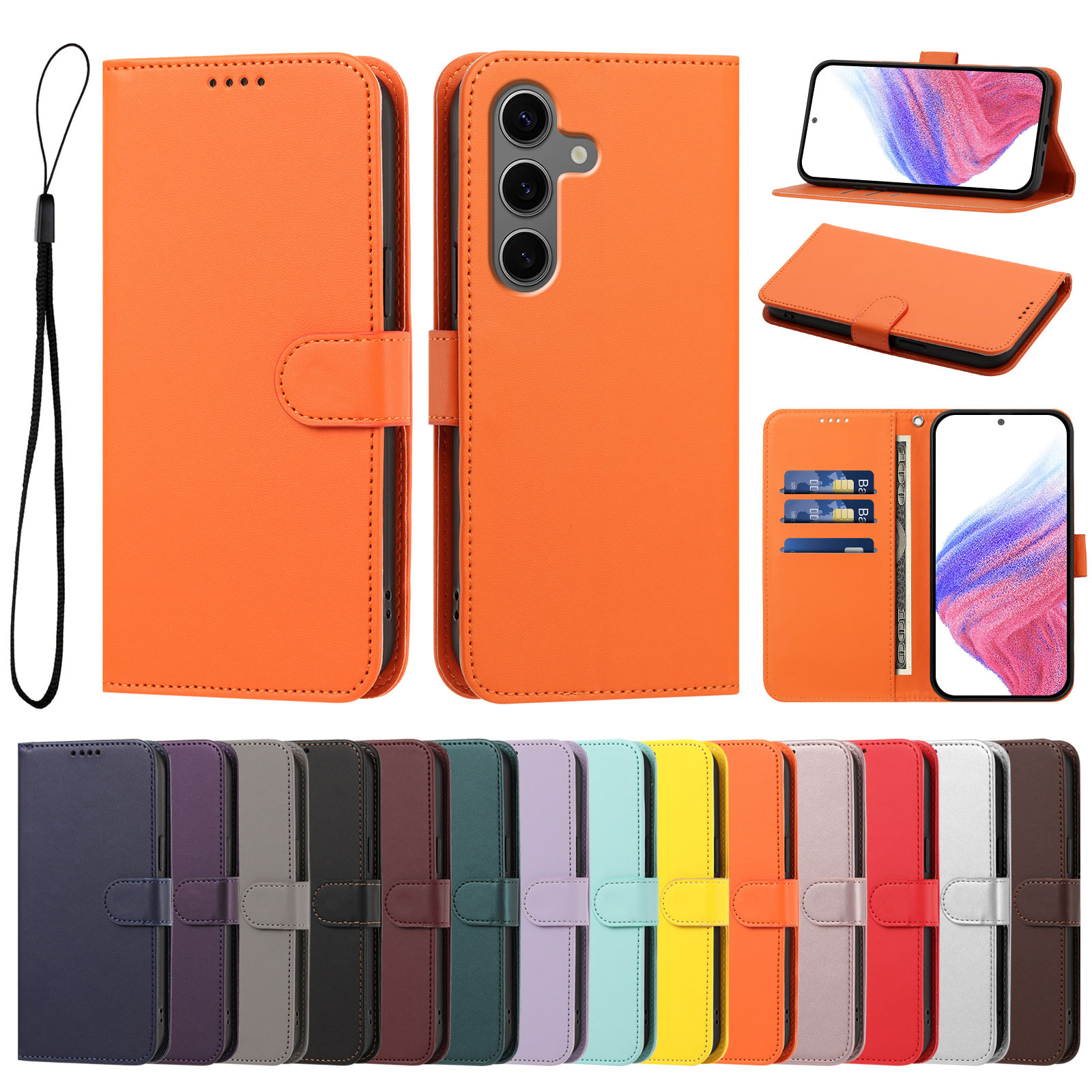 Luxury Leather Wallet Phone Ca - огляд і ціна Leather Folio Wallet Case