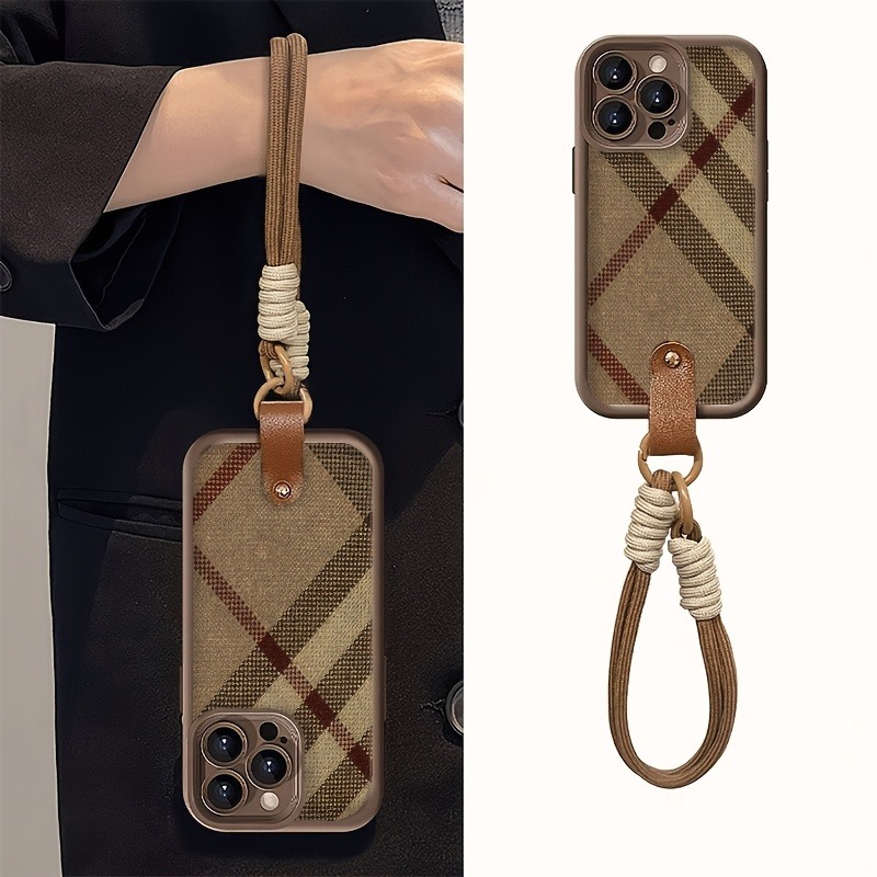Brown Stripes Lanyard Strap Ro - огляд і ціна Phone Cases Brown