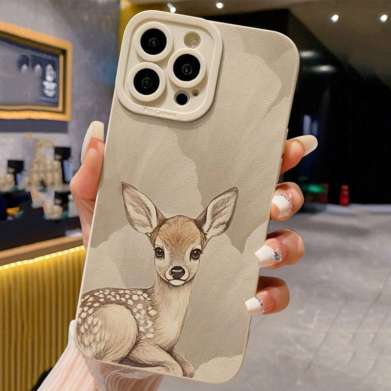 For Xiaomi 15T Case Deer Paint - огляд і ціна Phone Cases Brown