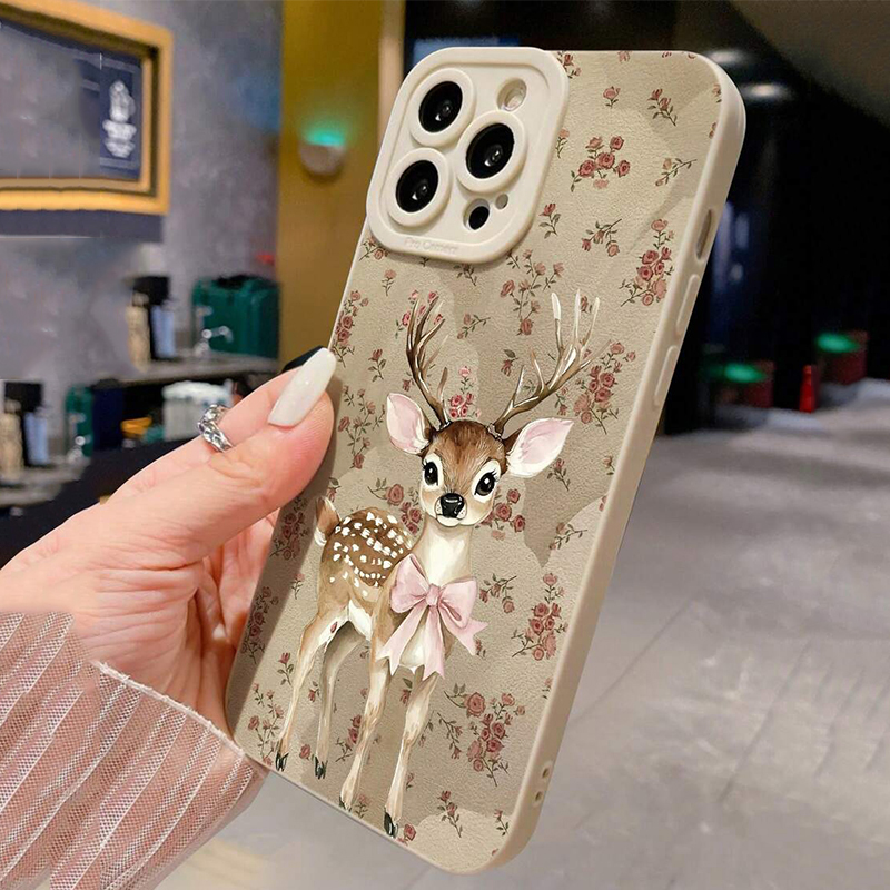 For Xiaomi 15T Case Deer Paint - огляд і ціна Phone Cases Brown
