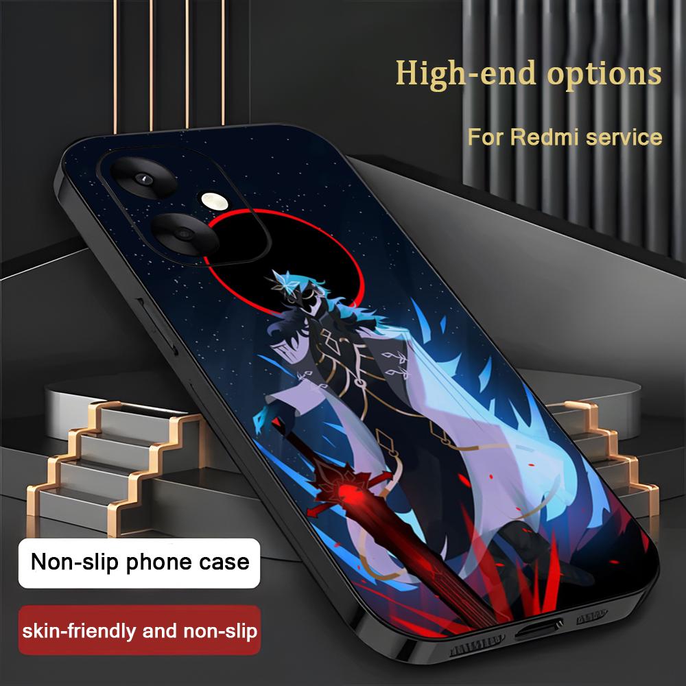 Genshin Impact Capitano Phone  - огляд і ціна Phone Cases Black