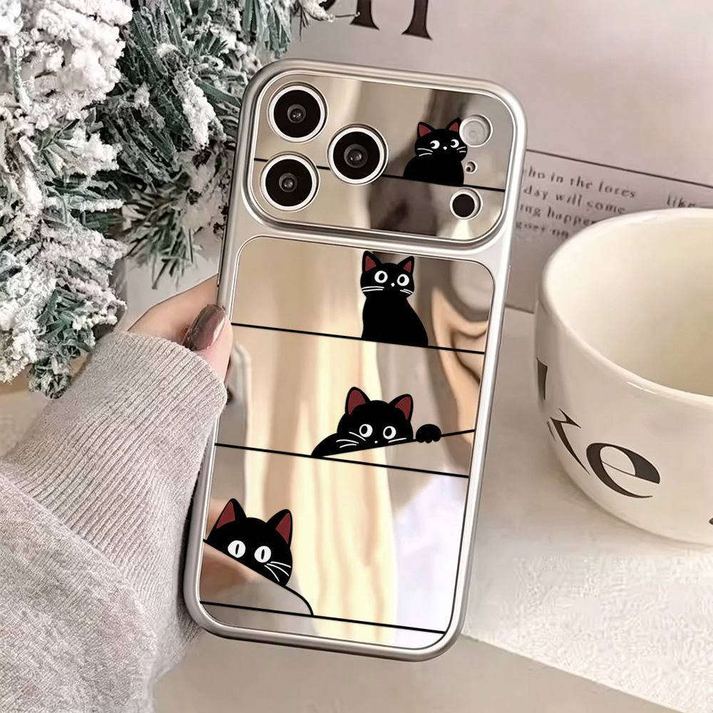 Cute Black Cat Phone Case For  - огляд і ціна Phone Cases Cute Iphone 13