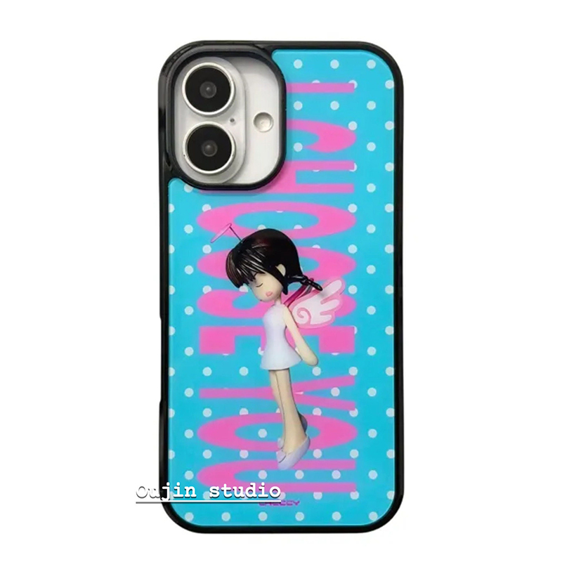 Korean Ins Polka Dots Angel Gi - огляд і ціна Phone Cases Polka Dot