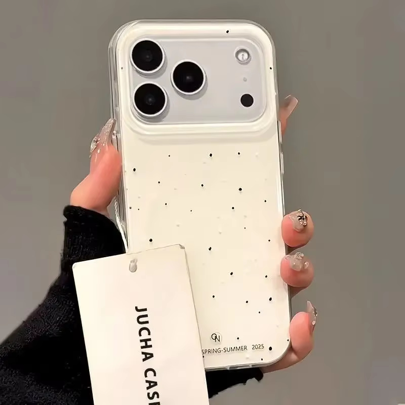 Simple Korean-Style White spla - огляд і ціна Phone Cases Polka Dot